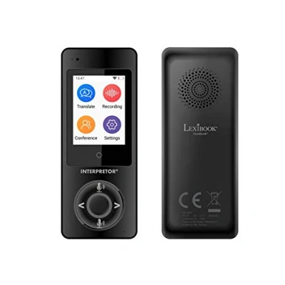 Abbildung von Lexibook NTL2000 Interpretor, Sofortiger Sprachubersetzer, 75 sprachen, Genaue Übersetzungen von professioneller Qualität, LCD Touchscreen, Dolmetscher Funktion für Gruppenm, Schwarz