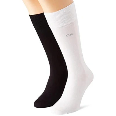 Abbildung von Calvin Klein Underwear Unisex 2 PACK Socken, Herren, Größe: 39 42, White