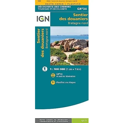 Abbildung von Sentier des Douaniers Bretagne Nord 1:100 000: 1:100000 (Découverte chemins, Band 89028)