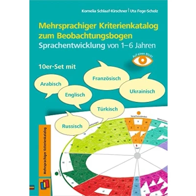 Abbildung von Mehrsprachiger Kriterienkatalog zum Beobachtungsbogen Sprachentwicklung von 16 Jahren: 10er Set mit Arabisch, Englisch, Französisch, Russisch, Türkisch, Ukrainisch (Auf einen Blick)