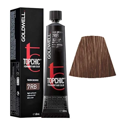 Abbildung von Goldwell Topchic Haarfarbe rotbuche hell 7RB, 1er Pack (1 x 60 ml)