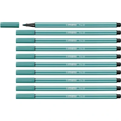 Abbildung von Premium Filzstift STABILO Pen 68 10er Pack türkisblau