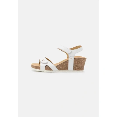 Abbildung von Panama Jack Julia Basics Plateausandalette, Damen, Größe: 37, White Schuhe