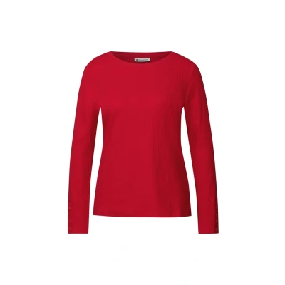 Abbildung von Street One MIT Struktur Strickpullover, Damen, Größe: 34, Rot