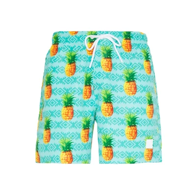 Abbildung von Urban Classics Pattern Badeshorts pineapple, Herren, Größe: Medium, Pineapple