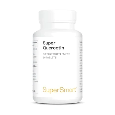 Abbildung von Super Quercetin 1000 mg pro Tag Reduziert Allergien Stärkt die Immunität 70% besser absorbiert als herkömmliches 60 vegane Kapseln Supersmart