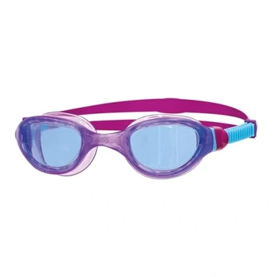 Abbildung von Zoggs Unisex Jugend Phantom 2.0 Junior mit UV Schutz und Anti Beschlag Schwimmbrille, 305511, Hellblau/Violett/Blau, 6 14 Jahre