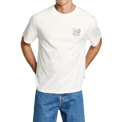 Abbildung von Pepe Jeans SUAN TEE Tshirt print, Herren, Größe: Large, Off white