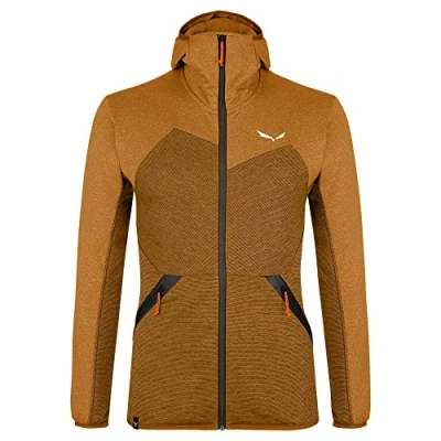 Abbildung von SALEWA Herren Puez Melange Pl Jacket M Hooded Sweatshirt, Golden Brown Melange/0910, S EU