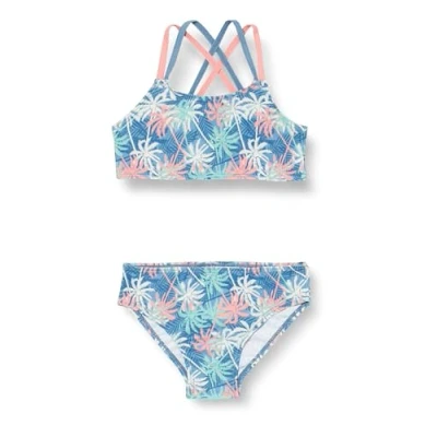 Abbildung von Playshoes Mädchen UV Schutz Bikini Badeanzug Schwimmanzug Badebekleidung, Palmen, 98/104