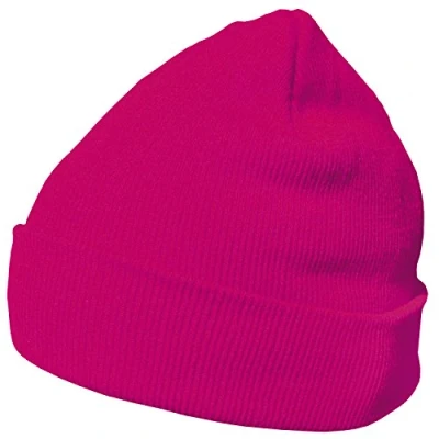 Abbildung von DonDon Mütze Herren Damen Wintermütze Beanie klassisches Design Magenta