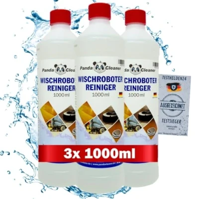 Abbildung von PandaCleaner 3 x 1L Reinigungsmittel für Saugwischer Wischroboter Bodenreiniger nicht schäumend Professionelle Bodenreinigung alle Böden (3000ml)