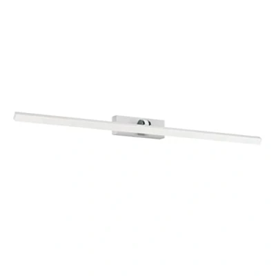 Abbildung von EGLO LED Wandleuchte Verdello, Wandlampe aus Kunststoff in Weiß und Chrom, Bad Spiegellampe, Badezimmer Flur Lampe, warmweiß kaltweiß, IP44