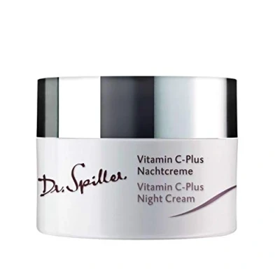 Abbildung von Dr. Spiller Vitamin C Plus Nachtcreme in W/O Emulsion Lipidgehalt 24% Regeneration über Nacht Rosig zarte Haut durch Abschilferung kleiner Hautschüppchen Für eine gesunde