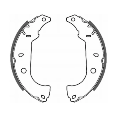 Abbildung von ABE C0F004ABE Bremsbacken Hinterachse 228,6 42 BENDIX FIAT: Fiorino II Van