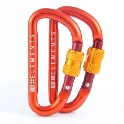 Abbildung von GO!elements Karabiner Schlüsselanhänger Micro 6 Mini Karabinerhaken klein mit Schraubverschluss, Farbe:Night
