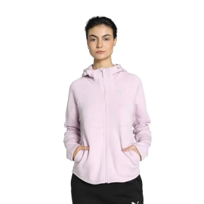 Abbildung von Puma Evostripe Sweatjacke, Damen, Größe: Large, Grape mist