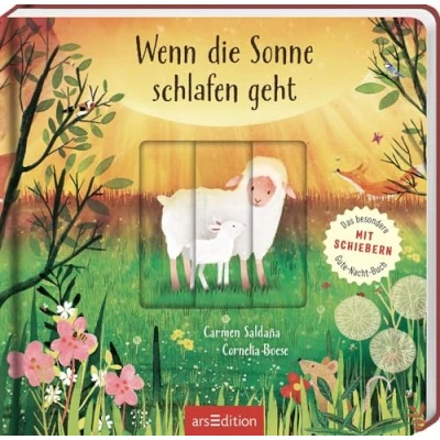 Abbildung von Wenn die Sonne schlafen geht: Das besondere Gutenachtbuch mit Schiebern Wunderschöne Illustrationen gereimten Versen für Kinder ab 18 Monaten