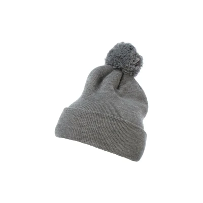Abbildung von Flexfit Cuffed POM Mütze, Größe: One Size, Heathergrey