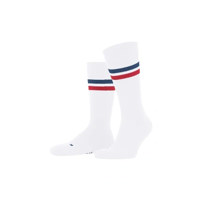 Abbildung von FALKE Unisex Socken Dynamic U So Baumwolle gemustert 1 Paar, Weiß Weiss Blau Rot 2068, 46 48