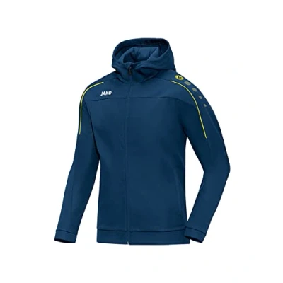 Abbildung von JAKO Kinder Basic kapuzen jacke Classico, nightblue/citro, 164, 6850