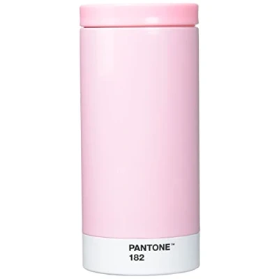 Abbildung von Pantone 101100182 Reisebecher, Edelstahl, ABS, Light Pink 182, 75 mm