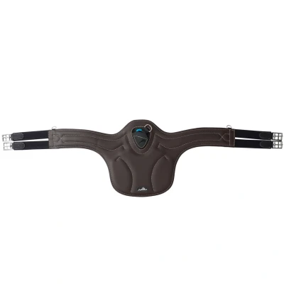 Abbildung von eQuick Sattelgurt ES Jumping Stud Braun 140cm