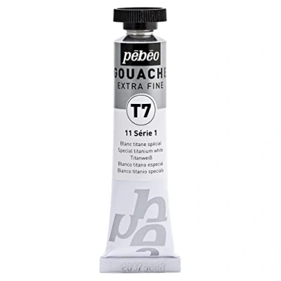 Abbildung von Pebeo Studio Gouachefarbe, 20 ml weiß Titan