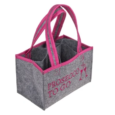 Abbildung von ootb 71/3159 Lady&#039;s Bag »Prosecco to go« Damen Handtasche Flaschenkorb Flaschenträger Einkaufstasche