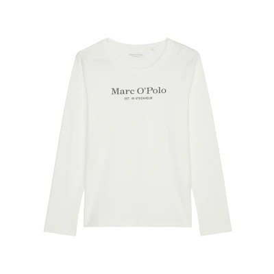Abbildung von Marc O&#039;Polo MIX &amp; Match Langarmshirt, Damen, Größe: Small, Weiss