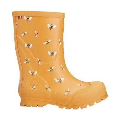 Abbildung von Viking Jolly Print Gummistiefel, Yellow/Black, Size 31, Kindergummistiefel