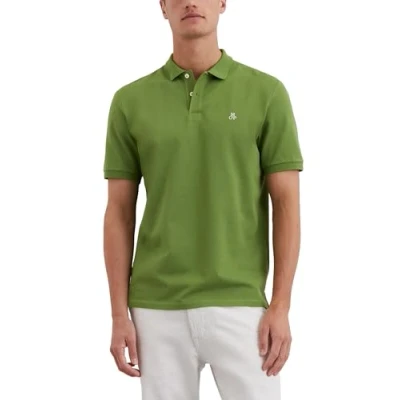 Abbildung von Marc OߴPolo Herren Kurzarm Poloshirt aus Bio Baumwolle Regular Fit, Grün (Spring Fern), XS
