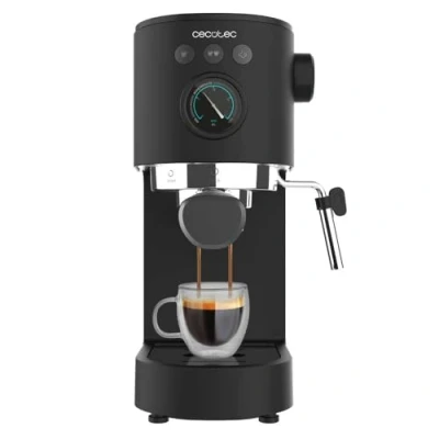 Abbildung von Cecotec Espressomaschine Cafelizzia Fast Pro. 1350 W, Thermoblock, ForceAroma Technologie mit 20 Bars, verstellbare Dampfdüse, Doppelter Auslauf, Tassenwärmer, Abnehmbarer Wassertank