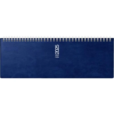 Abbildung von rido/idé Querterminbuch Modell septant (2025), 2 Seiten = 1 Woche, 305 x 105 mm, 128 Seiten, Schaumfolien Einband Catana, dunkelblau