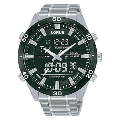 Abbildung von Lorus Herren Analog Digital Quarz Uhr mit Metall Armband RW649AX9