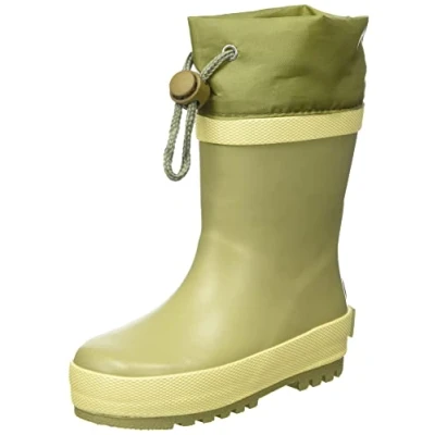 Abbildung von Playshoes Jungen Unisex Kinder Gummistiefel Zugband Regenstiefel, Oliv, 23 EU