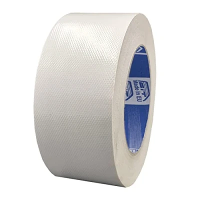 Abbildung von ACIT Super 50 mm x 25 M, verstärktes Gewebeband, Duct Tape, amerikanisches Gewebeband: Reparaturen, Befestigung und Verpackung mit hoher Dichtheit (Weiß)