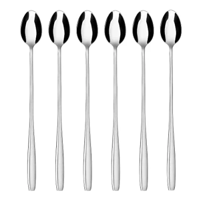 Abbildung von GRÄWE Latte Macchiato Löffel Set, Edelstahl, 6 teilig, lange für Cocktails &amp; Desserts, spülmaschinengeeignet, Serie Königstein