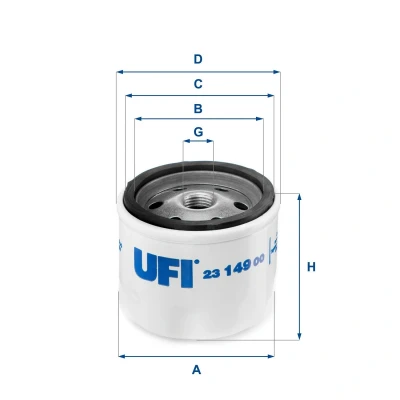 Abbildung von UFI 24.098.00 Kraftstofffilter Filtereinsatz 8 RENAULT: CLIO 2, Kangoo I, I Express, NISSAN: Note NV200 Box Body / Estate