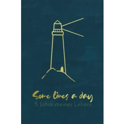 Abbildung von 5 Jahre meines Lebens Leuchtturm Minimalistisches Jahres Tagebuch (A5) mit Kalenderseiten für jeden Tag inklusive 29. Februar: Erinnerungen &amp; ... Motivation, Achtsamkeit Glück finden