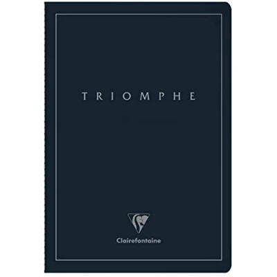Abbildung von Clairefontaine 37170C Heft Triomphe PLATINUM, DIN A4, 21x29,7cm, mit Fadenbindung, 48 Blatt blanko, Papier elfenbein 90g, 1 Stück