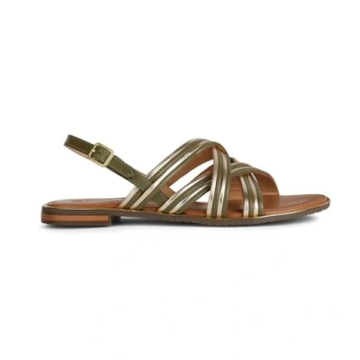 Abbildung von Geox D SOZY PLUS Riemensandalette, Damen, Größe: 36, Sage light gold Schuhe