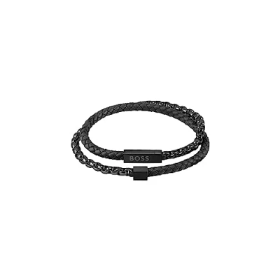 Abbildung von BOSS Blended Armband, Herren, Größe: One Size, Black