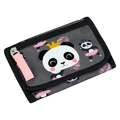 Abbildung von Baagl Panda Geldbörse für Kinder, Größe: One Size, Grau