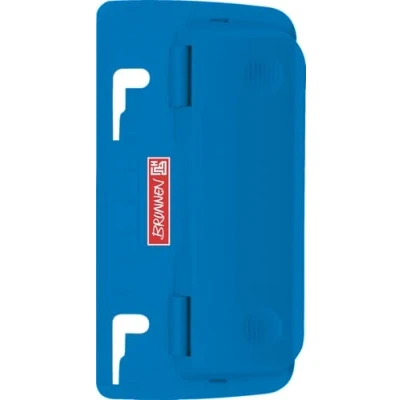 Abbildung von Brunnen 102065033 Taschenlocher Colour Code zum Abheften, mit Linealprägung und Niederhalterfunktion) blau / azur
