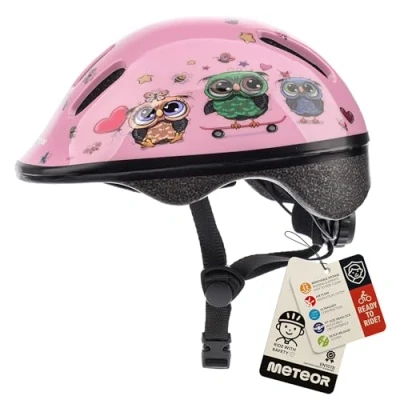 Abbildung von meteor® kinderfahrradhelm Sicherer Fahrradhelm Kinder Helm rollerhelm Jungen für Mountainbike Inliner skaterhelm BMX fahradhelm Scooter Bike Helmet