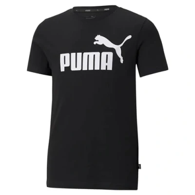 Abbildung von Puma LOGO TEE Unisex Tshirt print für Kinder, Größe: 104, Black