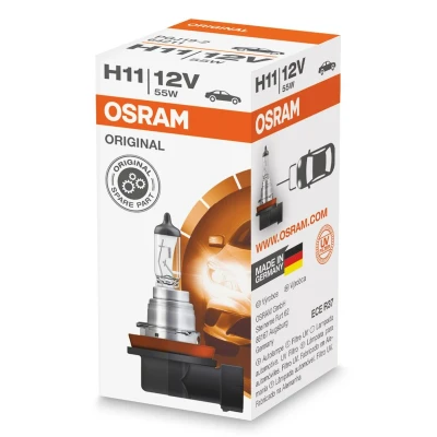 Abbildung von OSRAM 64211 Glühlampe, Fernscheinwerfer H11 12V 55W 3200K Halogen VOLKSWAGEN: Golf 7, Passat B6 Variant, Touran I, BMW: 3 Coupe, Touring, Saloon