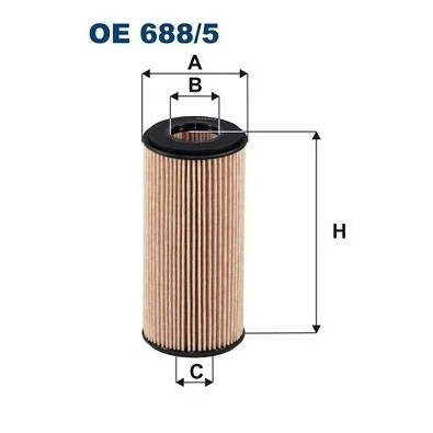 Abbildung von FILTRON OE 688/5 Ölfilter Filtereinsatz VOLKSWAGEN: Golf 7, Passat B8 Variant, Tiguan II, AUDI: A4 B9 Avant, A5 Sportback, Coupe