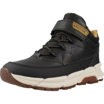 Abbildung von Geox Flexyper PLUS BOY Stiefelette für Kinder, Größe: 29, Black/dark yellow Schuhe